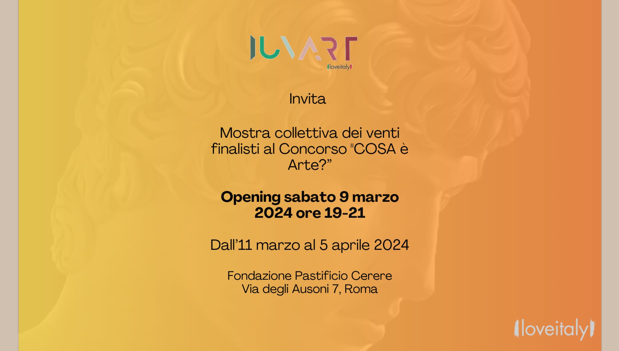 Inaugurazione della mostra collettiva dei finalisti del concorso: COSA è Arte?
